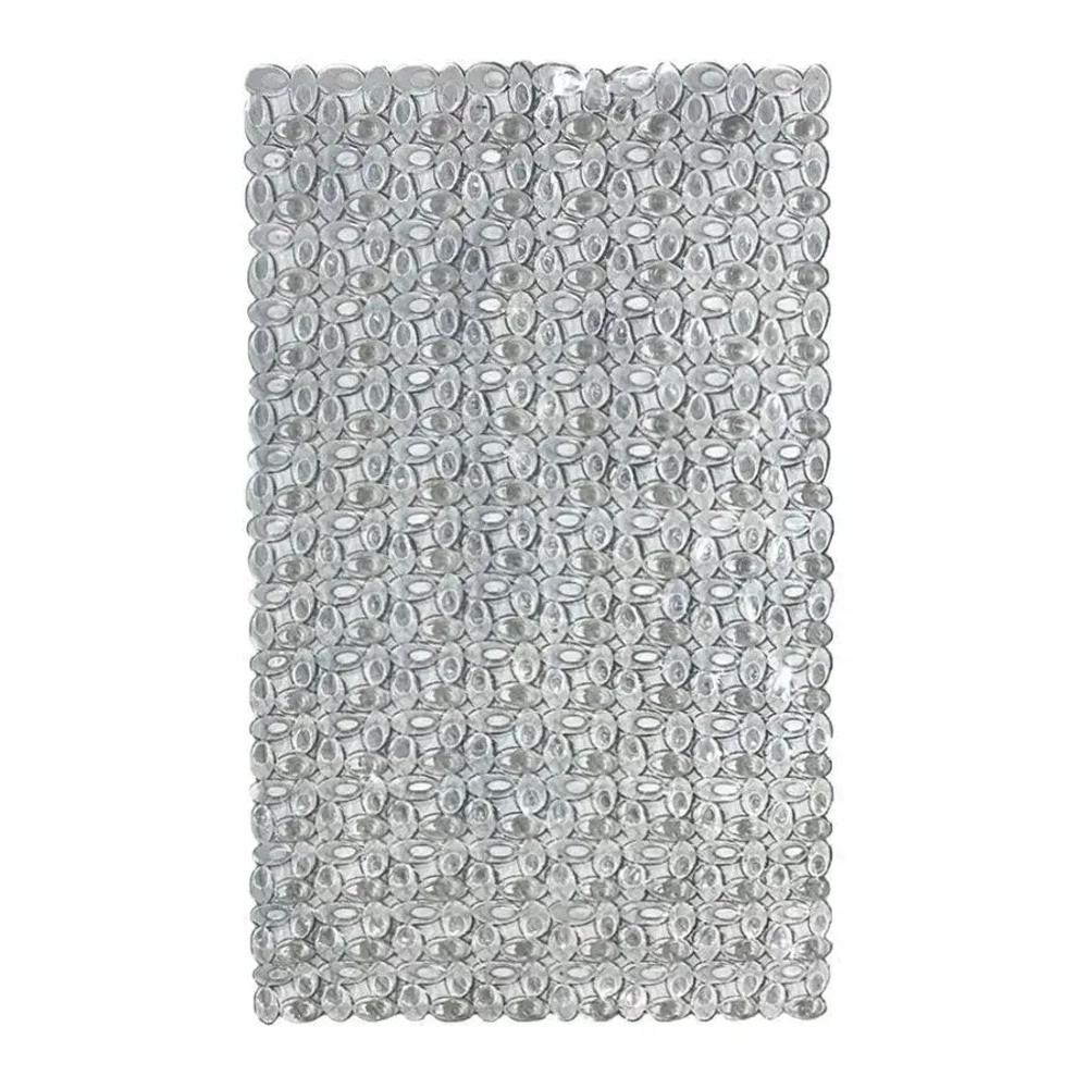 Коврик противоскользящий в ванную Мозайка 67см, прозрачный ЦБ-00-656