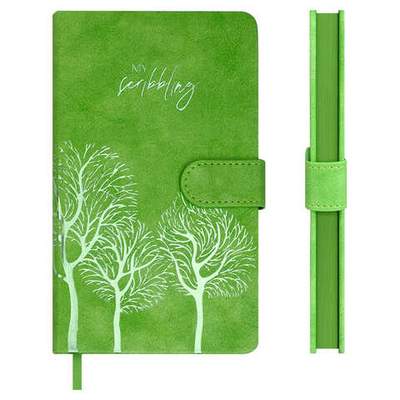 Ежедневник недатированный ESCALADA, А6+, 120 л., ТИВОЛИ САЛАТОВЫЙ