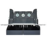 BRITE Выключатель 2-клавишный с индикацией для отелей 10А ВС10-2-9-БрМ маренго IEK