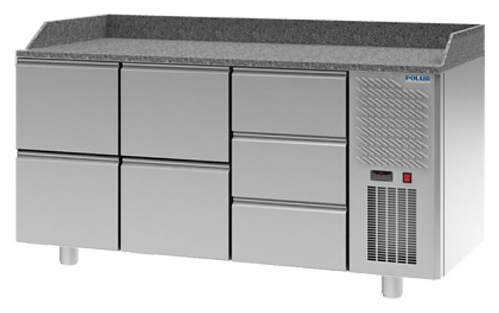 Стол для пиццы POLAIR TM3GNpizza223-G