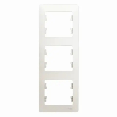 GLOSSA 3-постовая РАМКА, вертикальная, ПЕРЛАМУТР