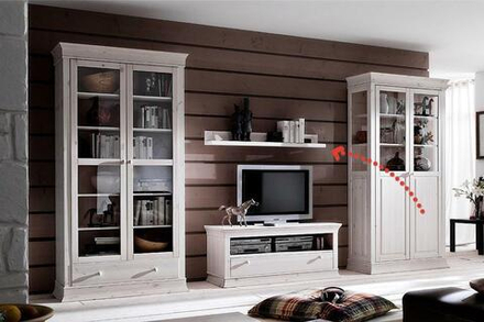 арт. 4425 Полка настенная Бостон Ш1300хГ180хВ140