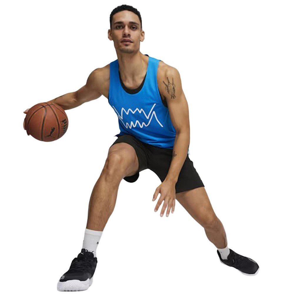 Баскетбольная футболка Puma Jaws Core Tank Blue