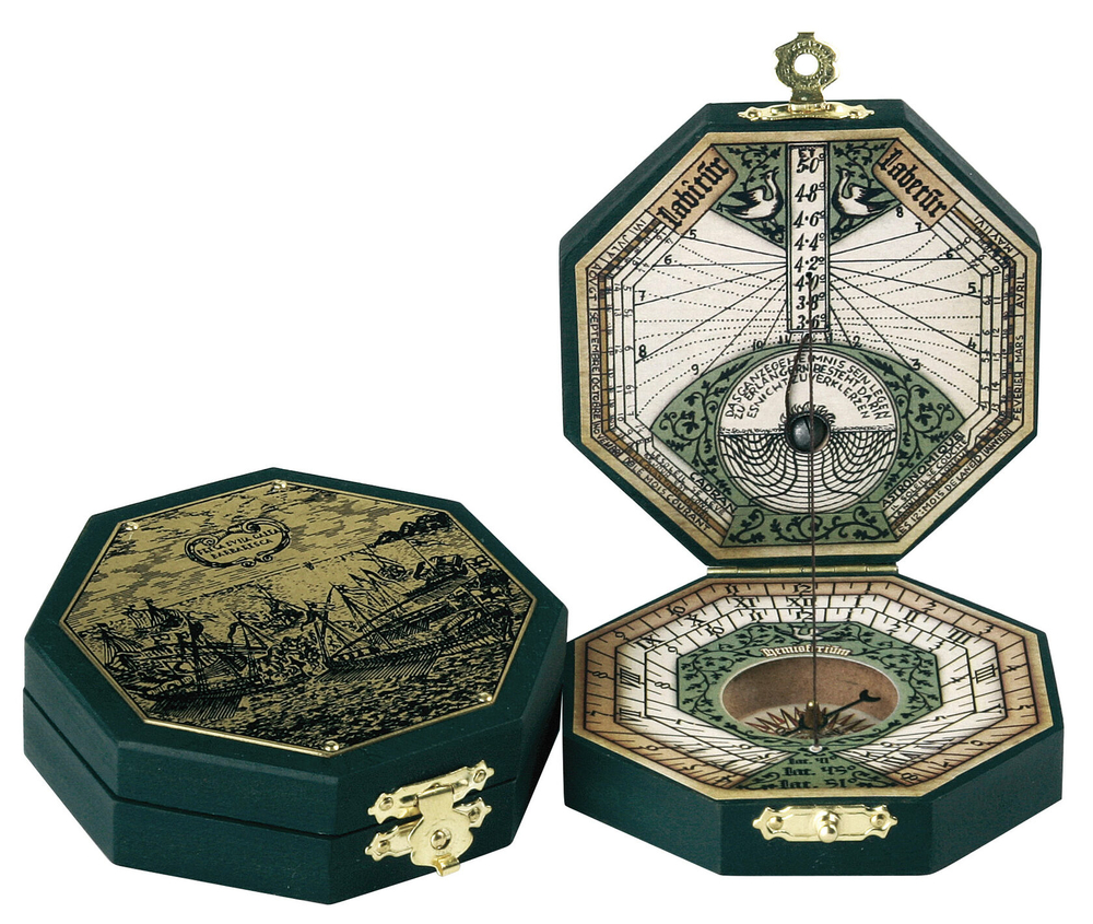nan Солнечные часы Brass Octagonal 7 Hemisferium Зеленый / Бронзовый