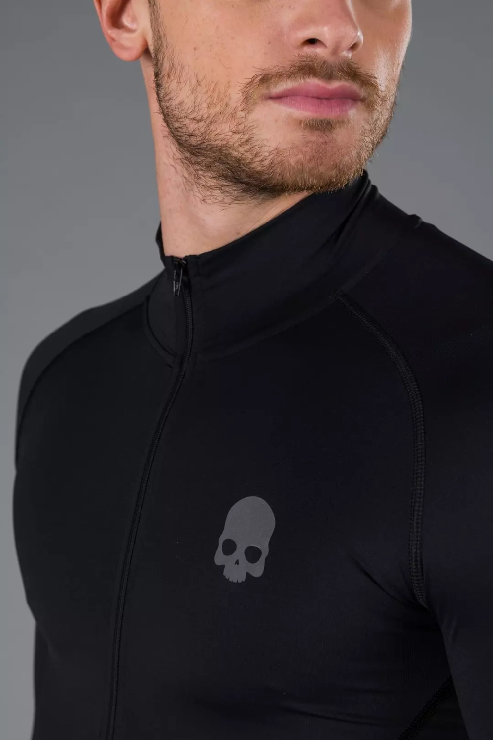 Мужская футболка  HYDROGEN ZIPPED SECOND SKIN LS (R00500-007)