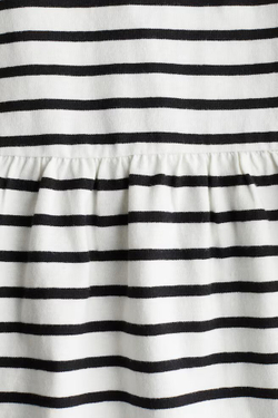 H&M Хлопковое платье, белый/черный