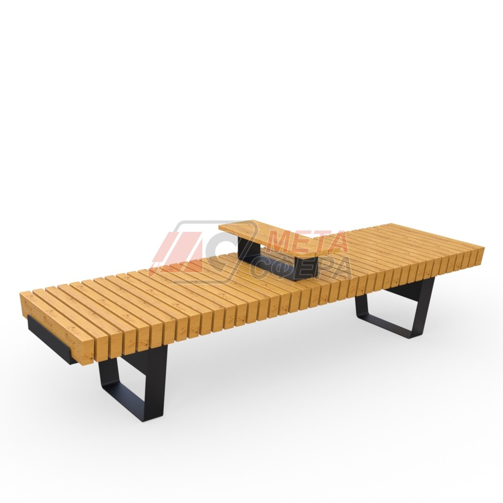 Лавка Rail Road 02 с подлокотником