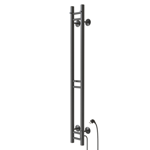 Полотенцесушитель MIXLINE MOON GRAPHITE 120/10 (таймер,284 Вт) электрический ГРАФИТ