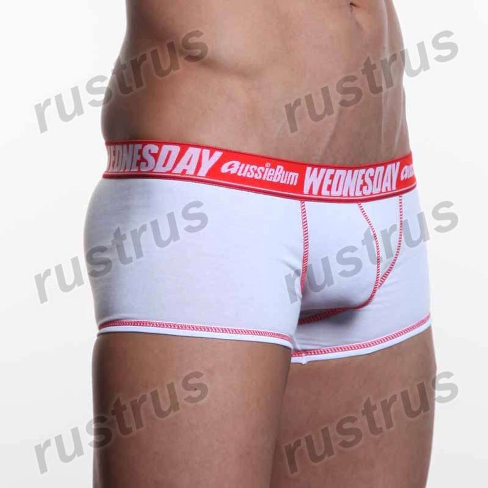 Мужские трусы хипсы белые Aussiebum Wednesday AB00007