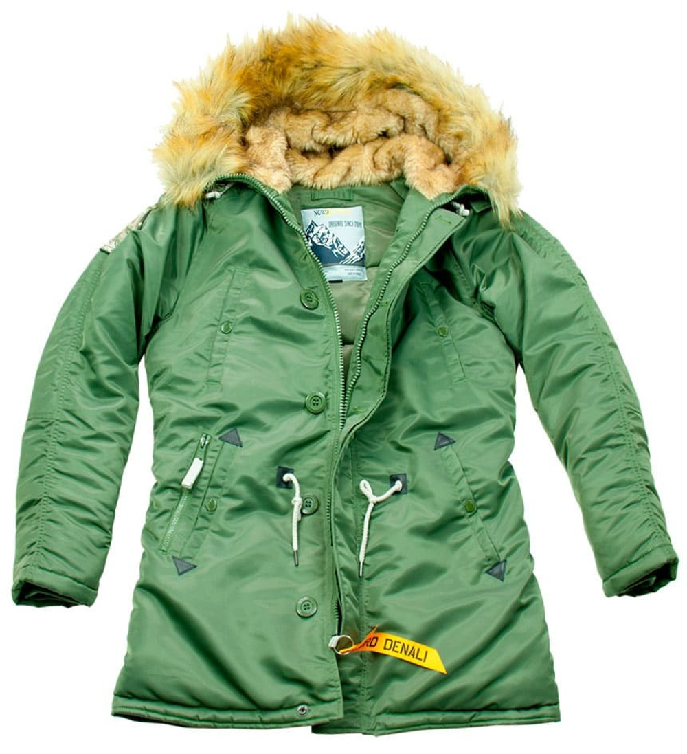 Куртка Аляска Женская - Denali Husky Wmn (зеленая - green/green)