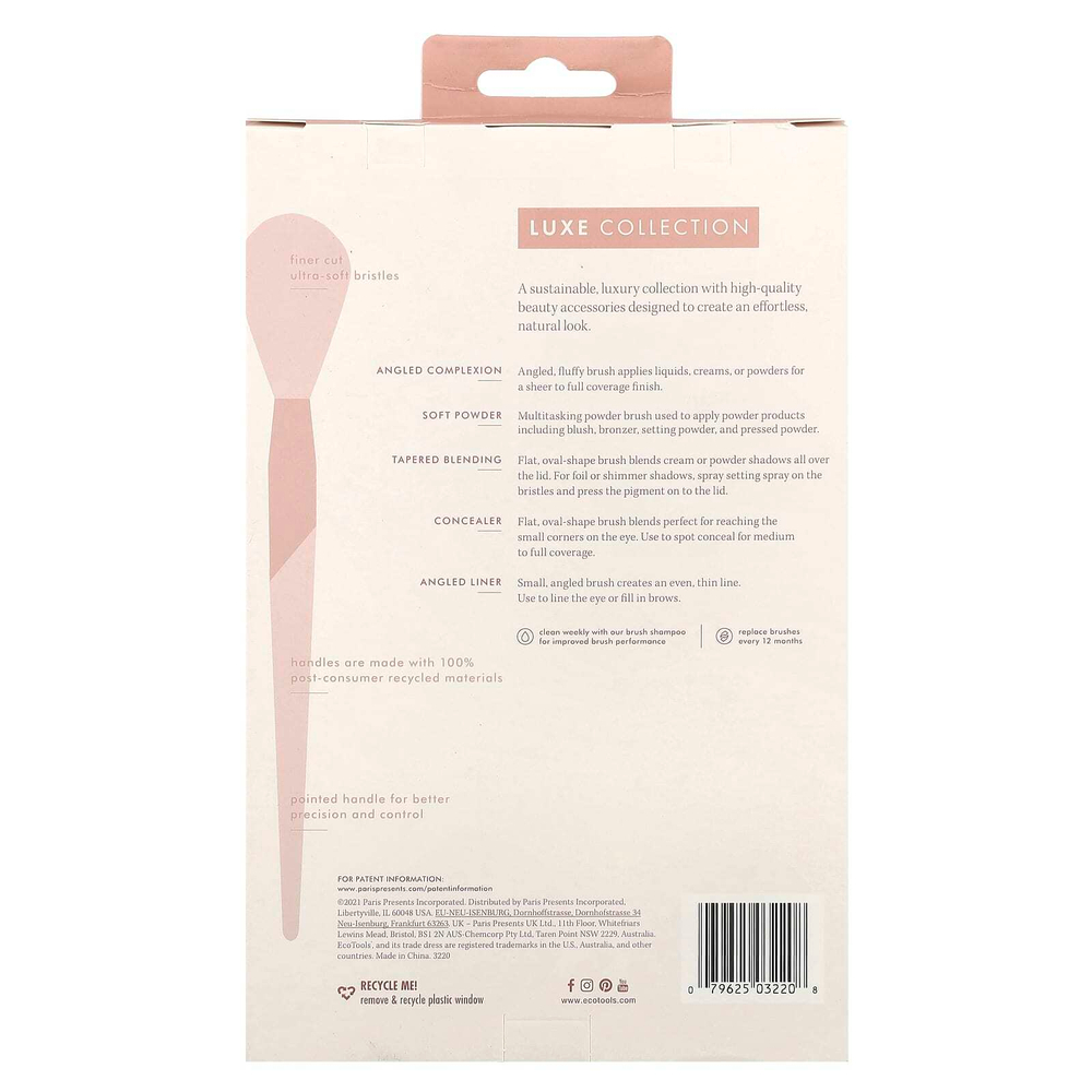 EcoTools, Luxe Collection, набор Natural Elegance, набор из 5 предметов