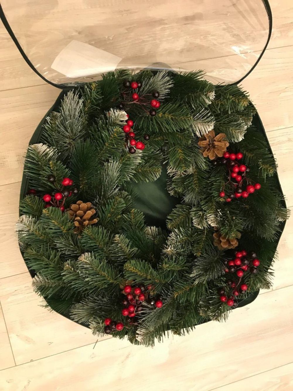 Рождественский венок «Очарование» (Леска+пвх) 40 см / 60 см