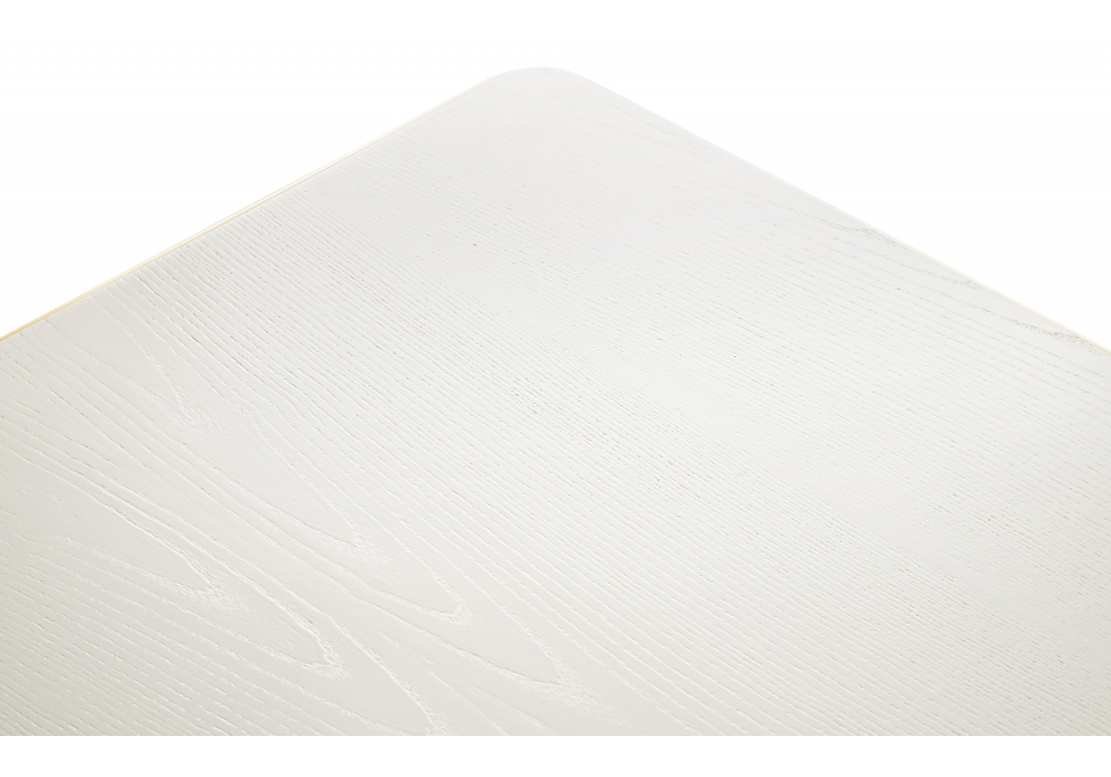 Стол деревянный Woodville Балмет молочный, золото