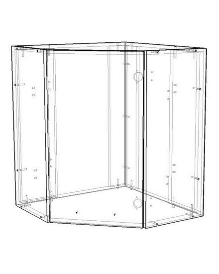 Шкаф-сушка  кухонный угловой ТОКИО-3 правый /603*720*603/