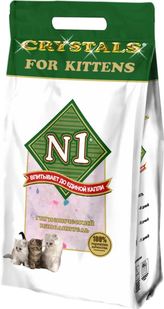 №1 Crystals 5л. &quot;For Kittens&quot; Силикагелевый