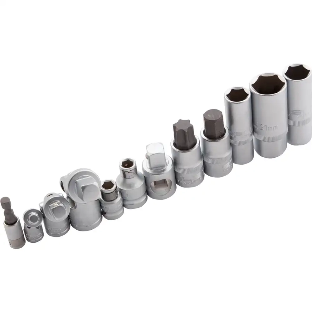 Набор инструментов, 1/4",3/8", 1/2", Cr-V,S2, 216 пр. STELS 14115