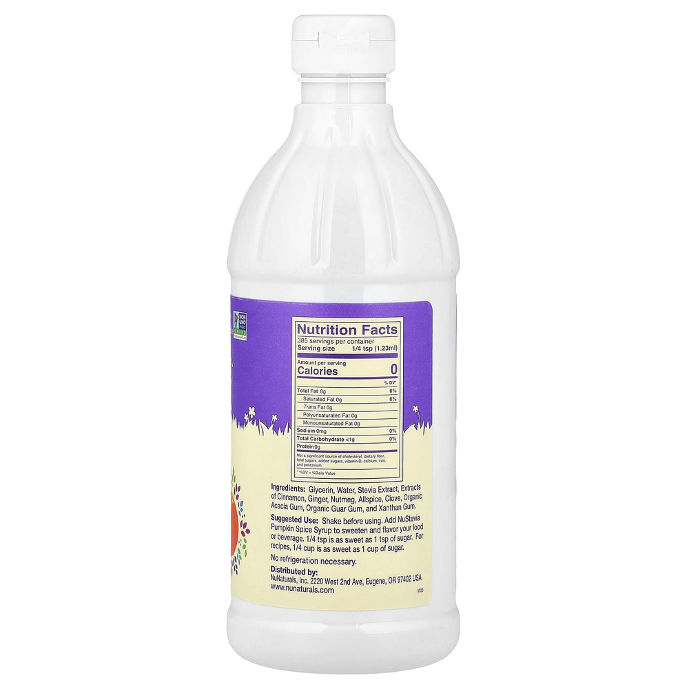 NuNaturals, Концентрированный сироп из тыквенных специй, 0,47 л (16 жидк. унц.)