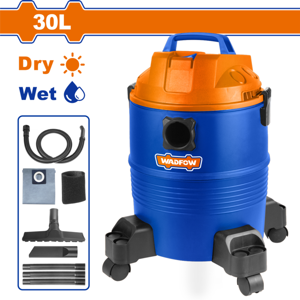 Пылесос 1200 Вт, 30 л WADFOW WVR2A30