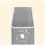 Кармашки для детского сада на резинке. Слоник