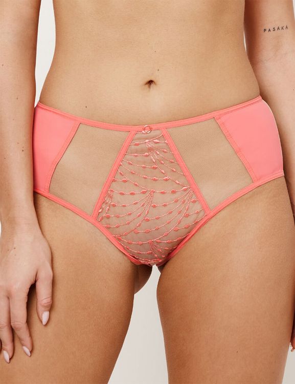 Трусы Subtille Naomi Coral слипы высокие (коралл)