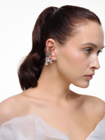 Кафф "Crystal dew White" Silver