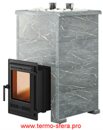 Печь для бани Эверест "Steam Master 38 ЧУГУН" Талькохлорит, S-40