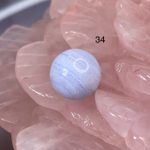 54642  Агат голубой Сапфирин Бусина 12,5мм