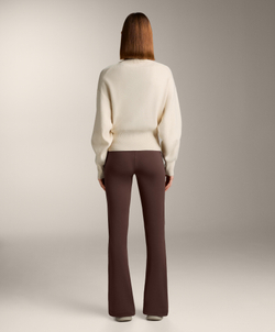 Oysho Вязаная куртка на молнии с контрастными деталями, ванильный