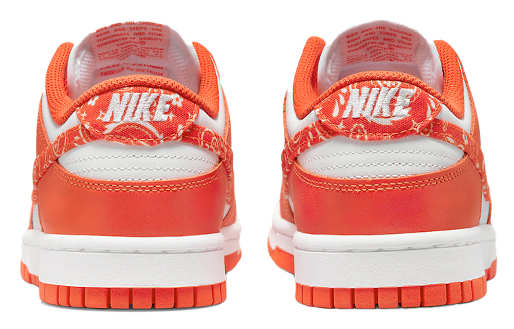 Кроссовки Nike Dunk Low Ess "Orange Paisley" (Женская размерная сетка)