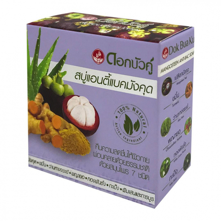 TWIN LOTUS Soap with Mangosteen antibacterial Мыло с Мангустином антибактериальное 85г