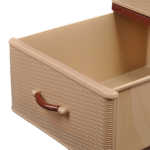 Комод 4 ящика, Дюна, 40х50х94 см, корич-беж, 04014, Dunya Plastik