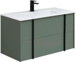 Тумба с раковиной Allen Brau Reality 90 см 1.32006.CGM олива матовый