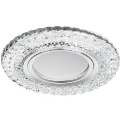 DK LD3 SL/WH Светильник ЭРА декор c белой светодиодной подсветкой, прозрачный | Встраиваемые LED светильники