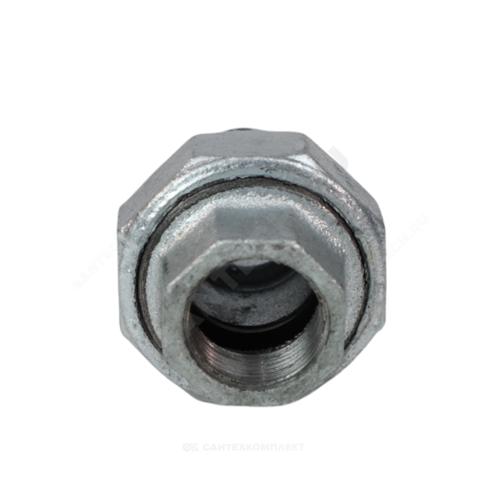 Соединитель прямой американка чугун оц Ду 32 (1 1/4") ВР/НР Fittex PLUS