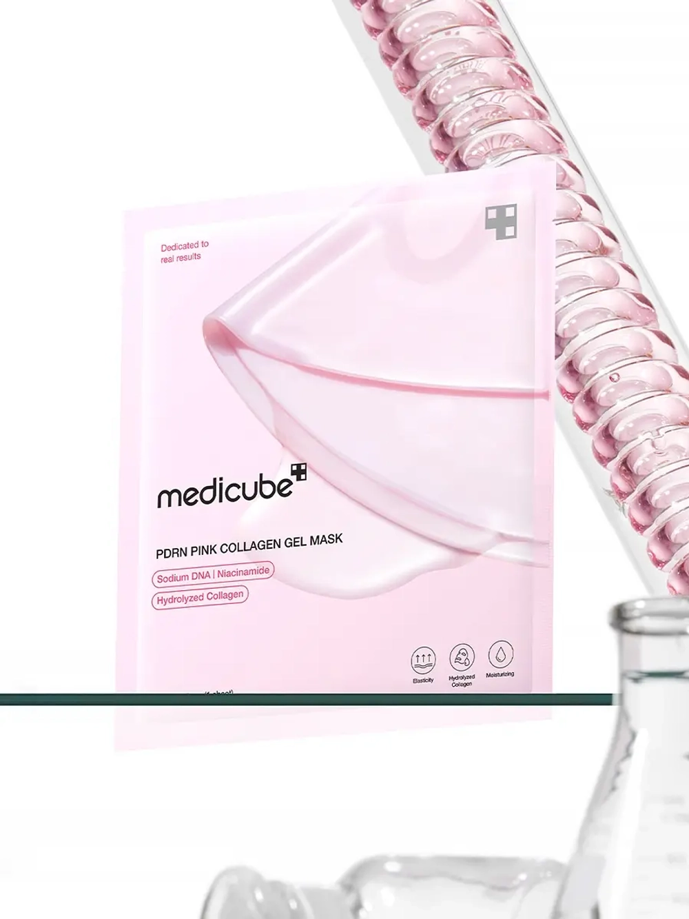 Medicube Укрепляющая гидрогелевая маска с ПДРН и коллагеном PDRN Pink Collagen Gel Mask 28 гр х 4 шт