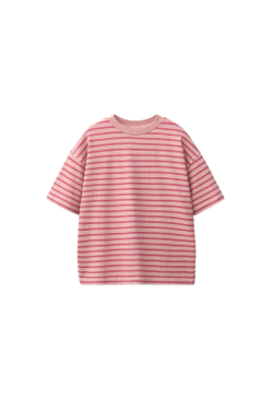 ZARA ФУТБОЛКА В ПОЛОСКУ, ОТТЕНКИ РОЗОВОГО