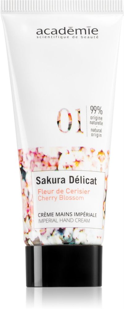 Academie Scientifique de Beaute Sakura Delicat Imperial Hand Cream - увлажняющий крем для рук и ногтей с витамином Е /   30  ml  / GTIN 3145073312012