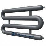 Регистр отопления РЗЭ-4x159x4,0-7000 четырёхрядный змеевиковый с эллиптическими заглушками