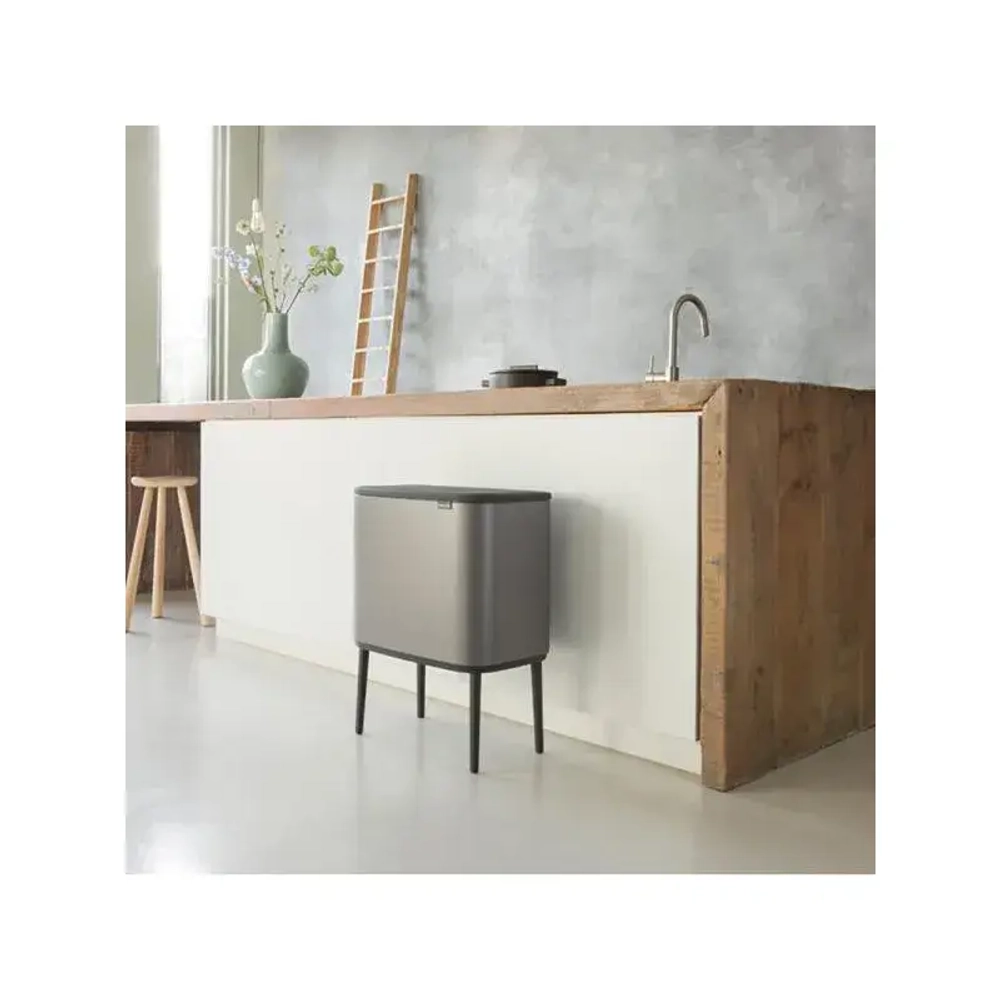 Brabantia Контейнер для отходов Bo Touch 11+23 л для переработки платины