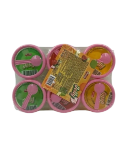 Фруктовое желе с кусочками фруктов , Round Jelly