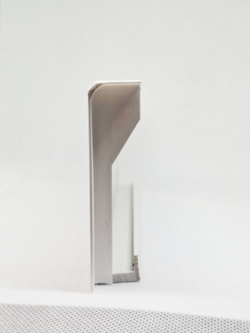 Соединитель для плинтуса (с закруглением 10мм) 70x16 мм, белый пластиковый - 4 шт.