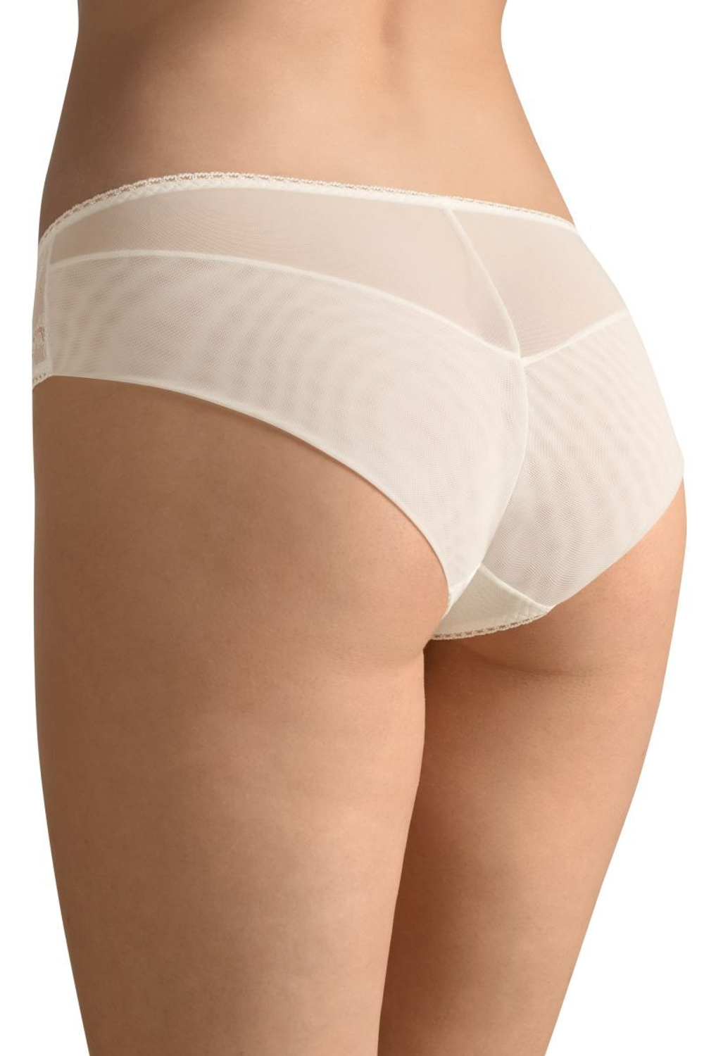 Нежнейшие трусики-слипы с кружевом (Размер: XL) (Цвет: кремовый)