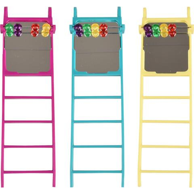 Игрушка для птиц, лесенка с зеркалом,  20,5 х 6 х 2,4см, в ассортименте, Flamingo