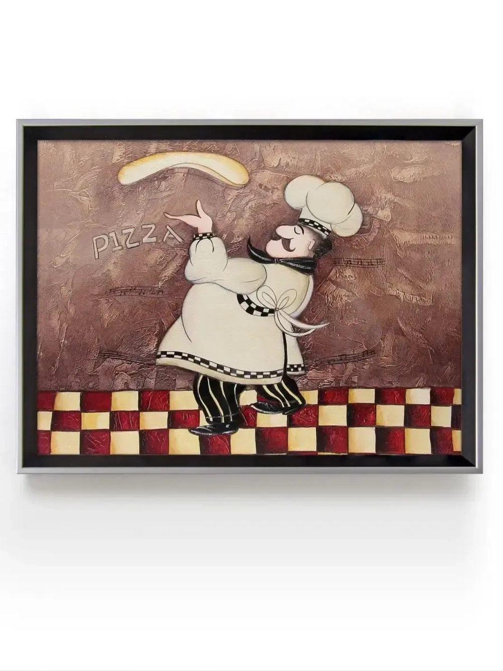 Картина на натуральном холсте "Веселый повар" 35*45 см