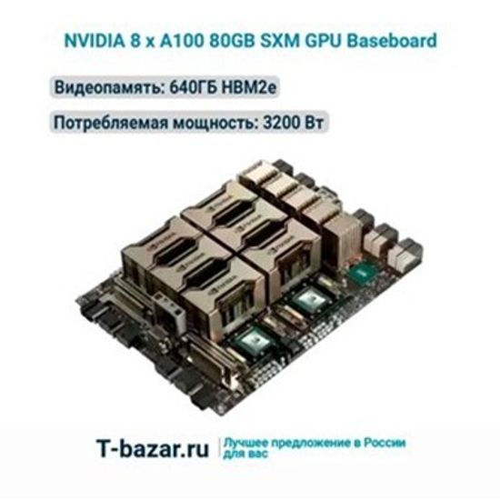 Серверная видеокарта nvidia A100 Baseboard 8x80GB A100 Baseboard 8x80GB