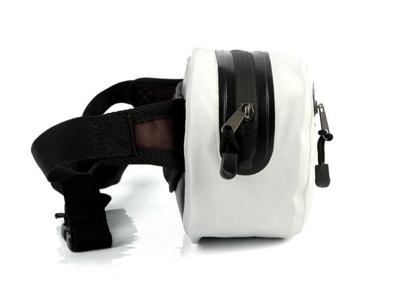 Гермосумка на пояс Sargan Банана с доп.карманом белая
