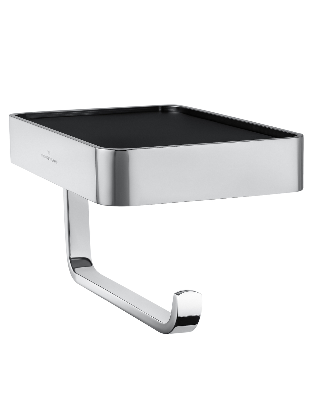 Держатель для туалетной бумаги с полкой WONZON & WOGHAND LOTTE, Хром (WW-8336)