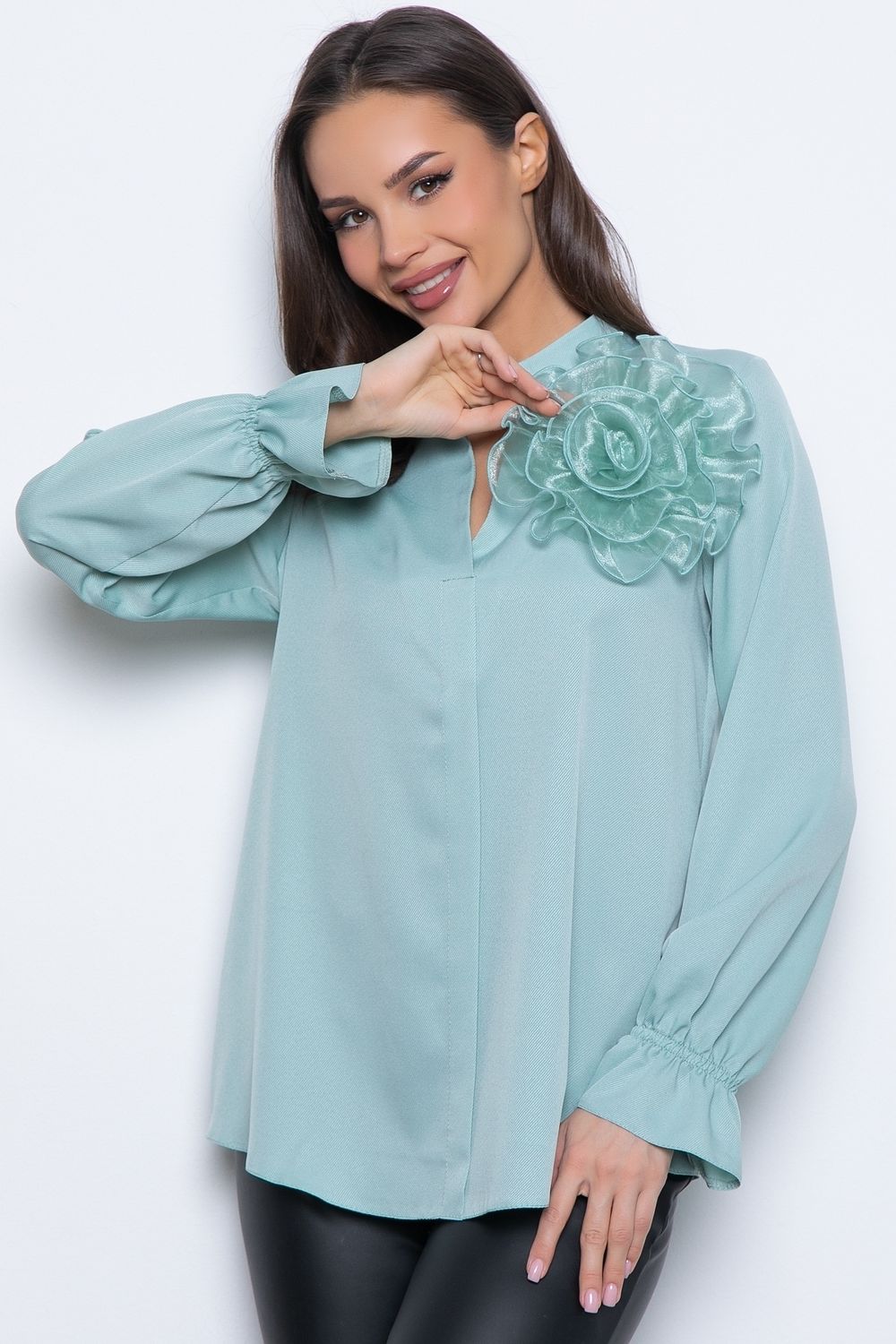 Блуза Модная (мята) Diolche (Акция)