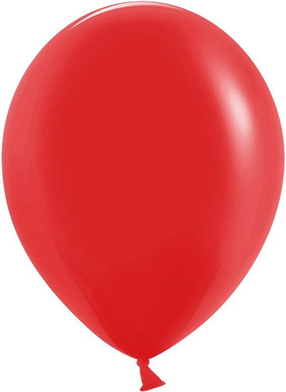 Шар (12''/30 см),латекс,красный 1 шт с гелием