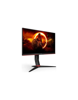 LCD AOC 23.8" Q24G2A Value Line черный/красный {IPS 2560x1440 165Hz 1ms 8bit(6bit+FRC) 350cd 2xHDMI2.0 DisplayPort 2x2W Pivot}